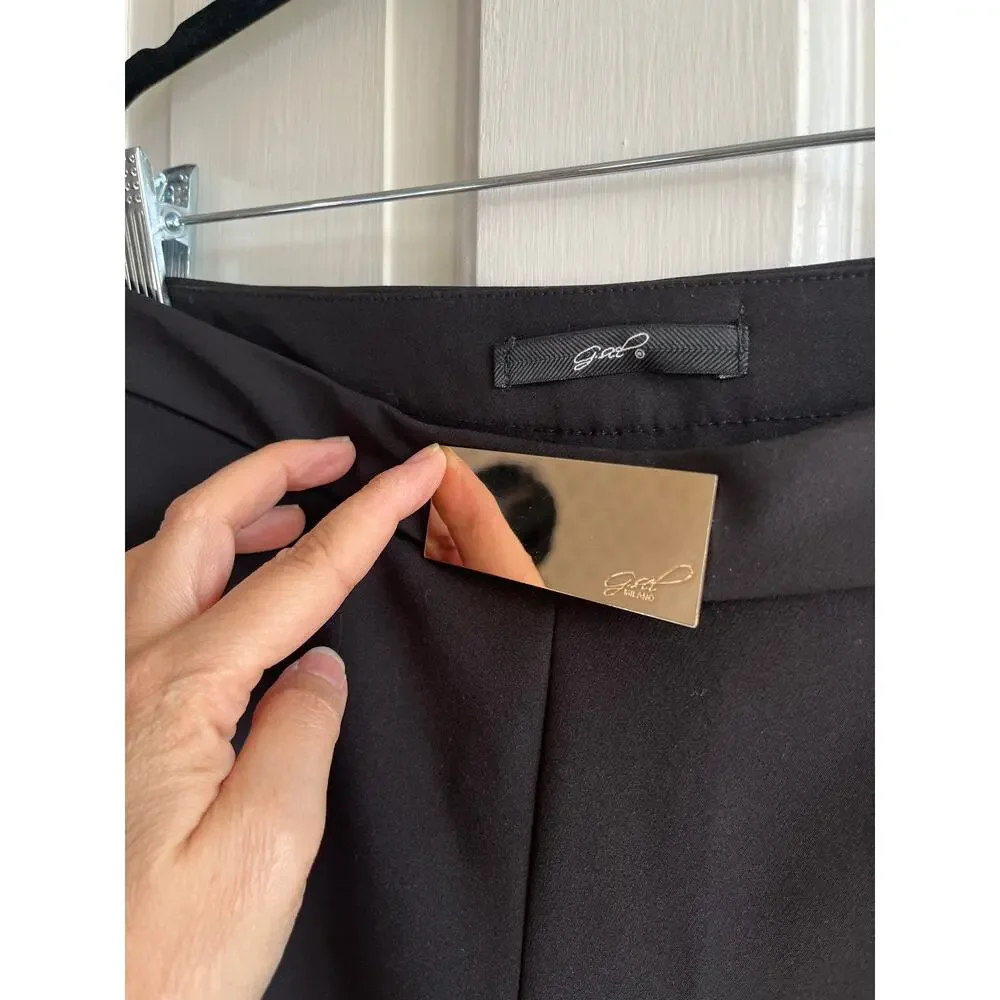 Gisel Milano New Javel Gold Buckle High Waist Shorts 🇮🇹 Sophisticated 40/XS - Picture 4 of 8